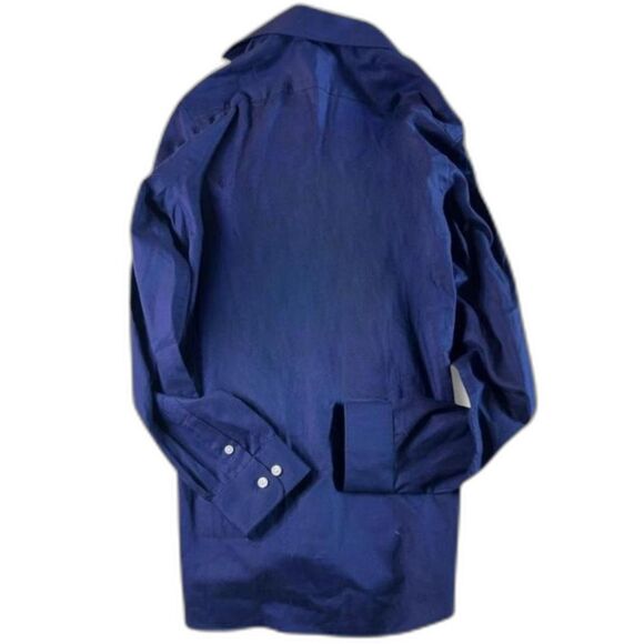 Tommy Hilfiger Men's Navy Blue Button Down Shirt Slim Fit M - Picture 2 of 3